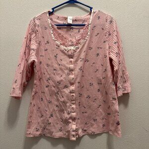 Women's Adonna Sleepwear Sleep Top Size L